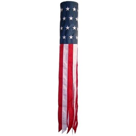 IN THE BREEZE In The Breeze ITB4113 60" U.S. Embroidery Flagsock Windsock with Quality Fade Resistant Polyester Fabric ITB4113